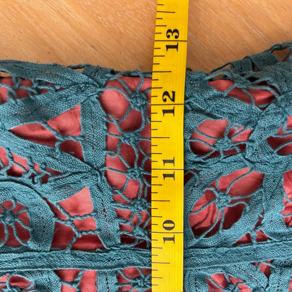 Vintage Y2K Betsey Johnson Midi Dress 4 Sheer Floral Lace Fairy Boho Cottagecore - Picture 5 of 7